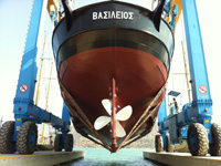 Ανέλκυση - Καθέλκυση του αλιευτικού ΒΑΣΙΛΕΙΟΣ